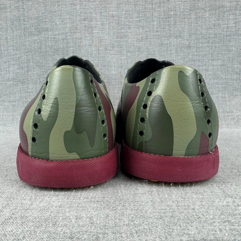 BiiON Oxford Wingtip Golf Shoes Men's Size 10 Camo Spikeless Slip On Brogue